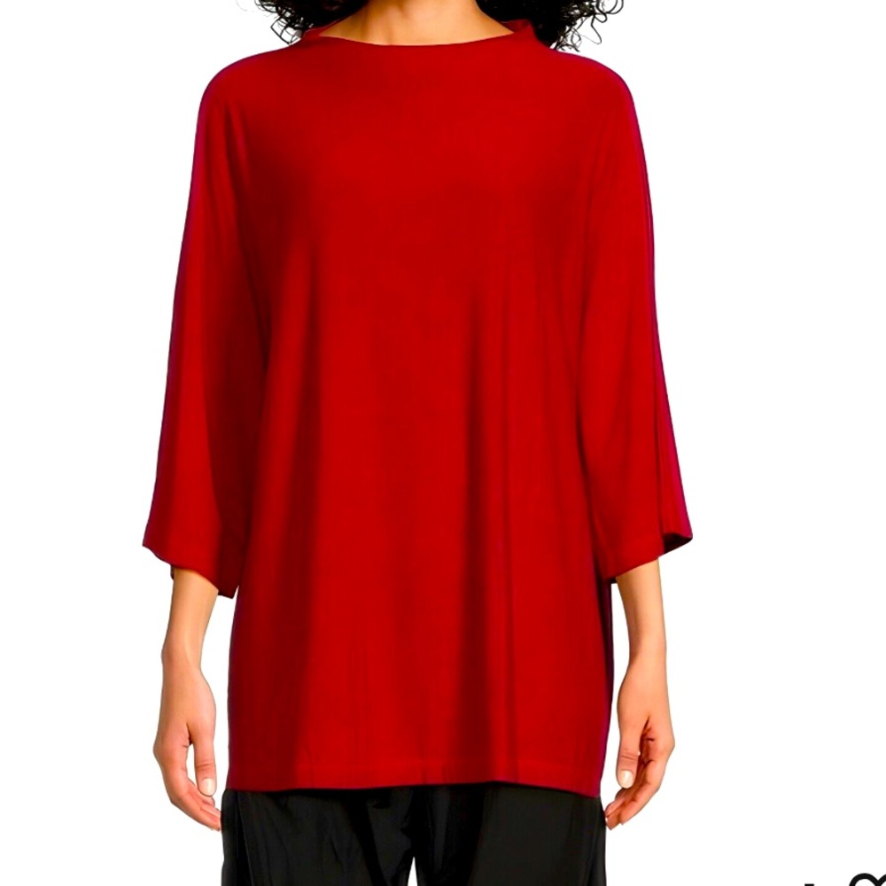 Bryn Walker Adria Tunic Top Red Gala Blouse Size XS. NWT
